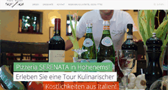 Desktop Screenshot of pizzeria-serenata.com